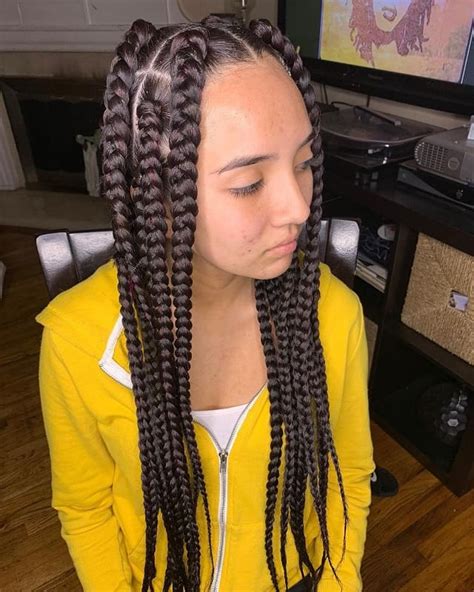 mexican with box braids|Stylish Mexican Hairstyles with Box Braids